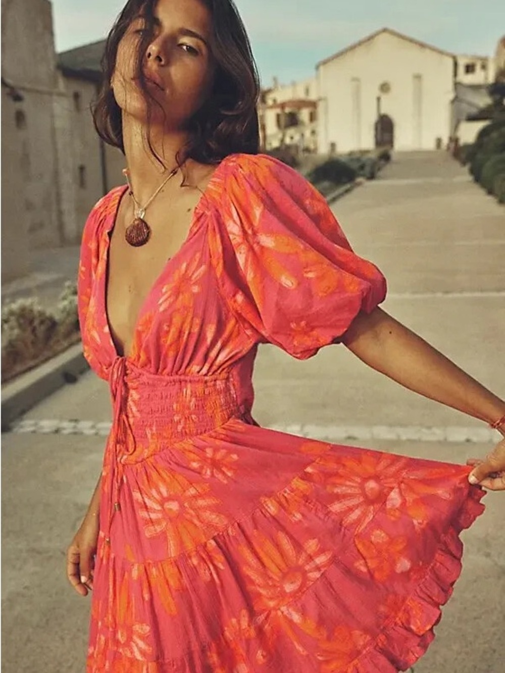 Free People Perfect Day Mini Dress Petal Combo colorway Women's Small